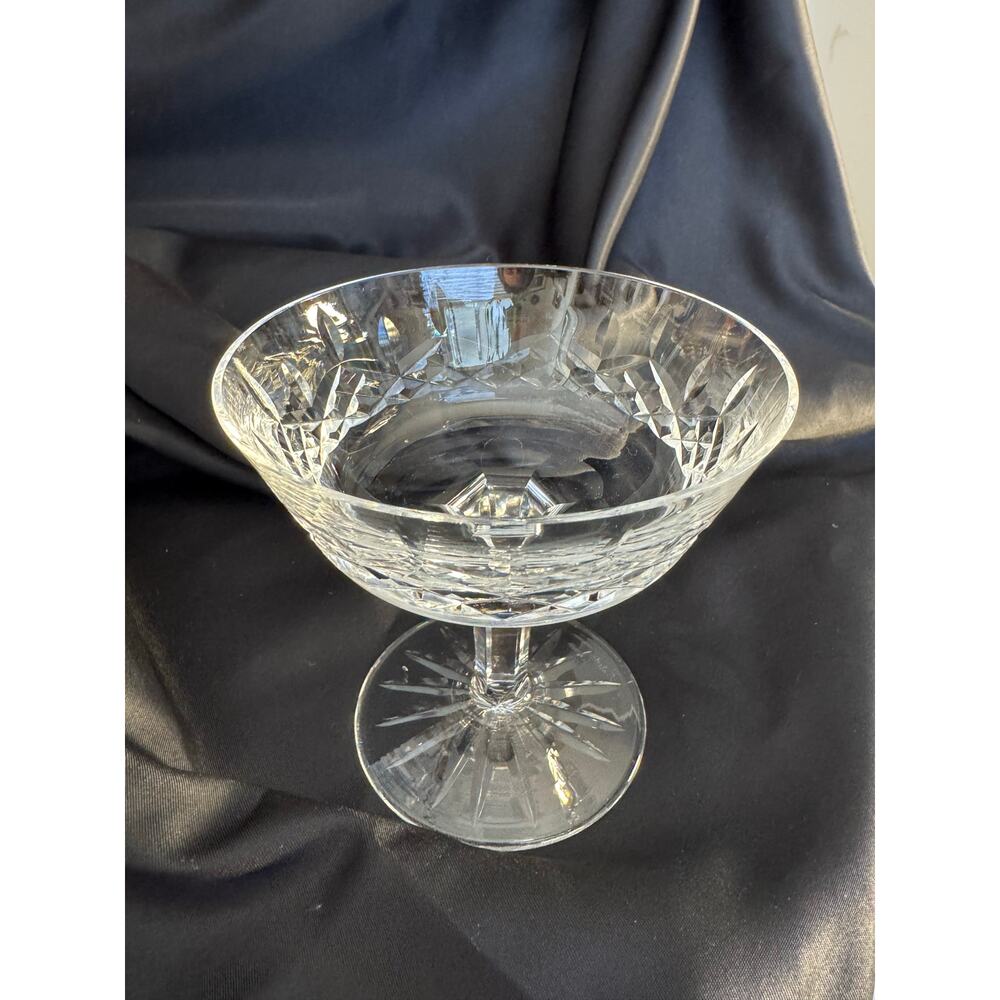 Waterford Irish Cut Crystal Lismore Champagne Coupe Dessert Glass - Picture 3 of 10